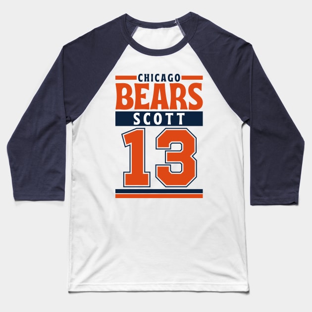 Chicago Bears Scott 13 American Football Edition 3 Baseball T-Shirt by Astronaut.co